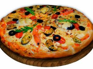 пицца с морепродуктами